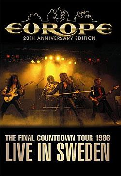 Cover der CD " DVD - The Final Countdown Tour 1986"; der Band "Europe"