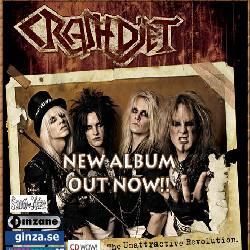 Cover der CD "Unattractive Revolution"; der Band "CRASHDIET"