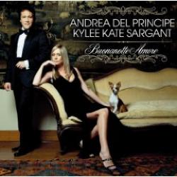 Cover der CD "Buonanotte Amore"; der Band "Andrea del Principe & Kylee Kate Sargant"