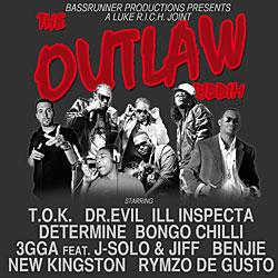 Cover der CD "The Outlaw Riddim"; der Band "The Outlaw Riddim"