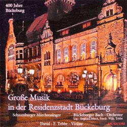 Cover der CD "Große Musik in der Residenzstadt Bückeburg"; der Band "Bückeburger Bach – Orchester & Schaumburger Märch"