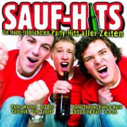 Cover der CD "Saufhits - Die feucht-fröhlisten Party-Hits aller"; der Band "Various"