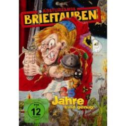 Cover der CD "25 Jahre sind genug"; der Band "Abstürzende Brieftauben"