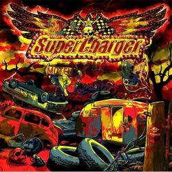 Cover der CD "Handgrenade Blues"; der Band "Supercharger"