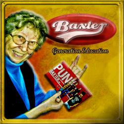 Cover der CD "Generation Education"; der Band "Baxter"