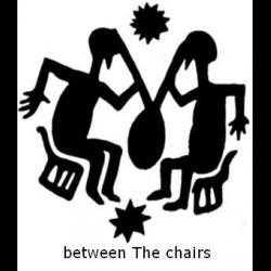 between The chairs