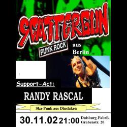 RANDY RASCAL - Konzertflyer